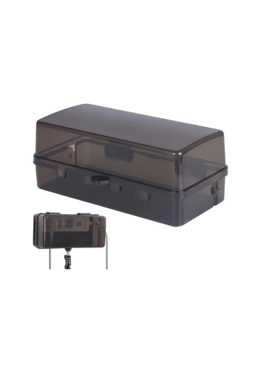 Fastbuy Dream011 Beyaz Ohşeffaf Menteşe Kapaklu, Dış Mekan Su Geçirmez Elektrik Kutusu, Abs Reçine, Dahili Zamanlayıcı, Uzatm