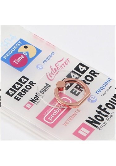 Ximistore9 Rose Gold Yuvarlak Akrilik Telefon Tutucu: Şeffaf, Evrensel Uyumlu, 360 Derece Döner, Güçlü Yapıştırıcı Stant