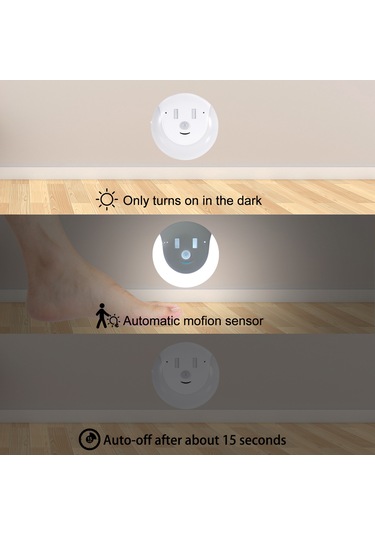 Neevoyu Led Akıllı Kişi Algılama Gece Lambası - Usb Şarjlı, 3-6m Algılama, Manyetik Montaj, Soğuk Beyaz Işık Beyaz