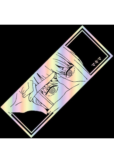 Gökkuşağı Rengi-30 Cm X 11 Cm-japon Anime Kız Çıkartmaları Jdm Tampon Tarzı Araba Sticker Hava Koşullarına Dayanıklı Ho