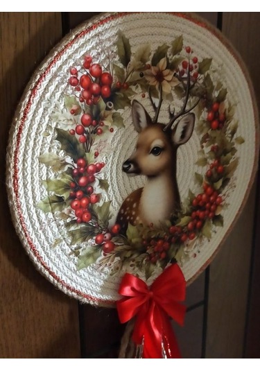 Baskılı Kapı Süsü, Dekoratif Duvar Tabağı, Bohem Duvar Tabağı, Yı