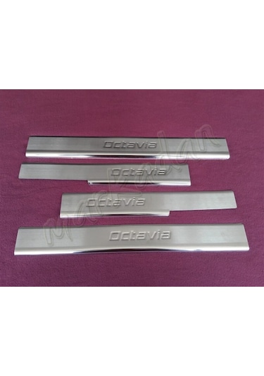 Woc Chrome Skoda Octavia Krom Kapı Eşiği 2013-2019 4 Parça Paslan