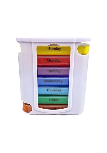 7 Gün Ilaç Tıbbi Hap Kutusu 28 Izgaralar Haftalık Hap Kutusu Saklama Kutusu Seyahat Ilaç Kutu Tutucu Tablet Organizatör Hap Kutuları Menekşe