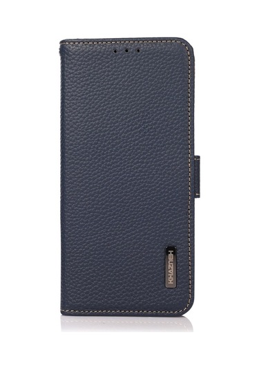 Moda Ctrx İphone Uyumlu 16 Pro Uyumlu Khazneh Yan Manyetik Litchi Hakiki Deri Rfıd Kılıf Diğer