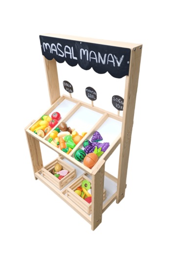 Ahşap Oyuncak Manav Tazgahı