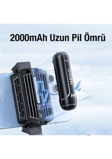 Memo Dl10 Dijital Gösterge 2000mah Powerbankli Telefon Soğutucu