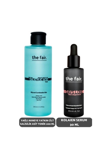 The Fair Yağlı Akneye Yatkın Cilt Salisilik Asit Tonik 200 ML + Kolajen Serum 30 ML
