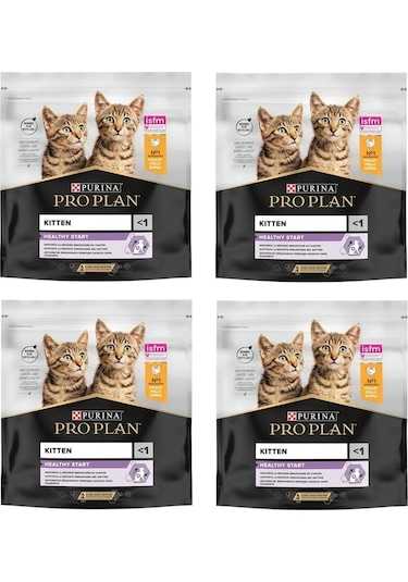 Purina Pro Plan Kitten Yavru Tavuklu Kedi Kuru Mama 400 G X 4 Adet