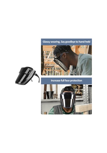 Padalink Pc Kaynak Maskesi - 180 Geniş Görüş Açılı, Yüksek Isıya Dayanıklı, Katlanabilir Tasarım