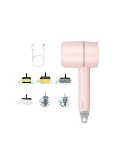 Cc Ggball Mutfak Malzemeleri Şarj Edilebilir Otomatik Temizleme Fırçası Araba Tuvalet Lavabo Küvet Temizleme Fırçası 1200 Mah