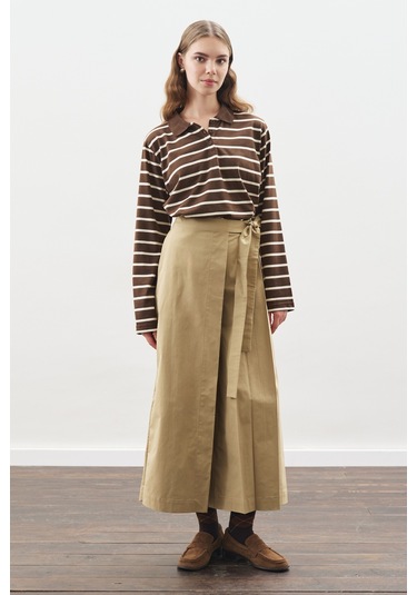 Etek Görünümlü Pantolon Kamel Kamel