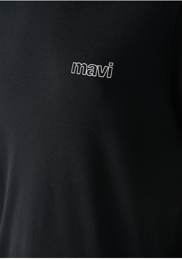 Mavi Erkek Mavi Logo Baskılı Siyah Basic Tişört 0610360-900 001