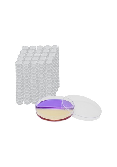 Petri Kabı 90x15 MM İki Bölmeli Steril Petri Kutusu 450adet