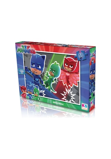 50 Parça Pjmasks Puzzle Yapboz Eğitici