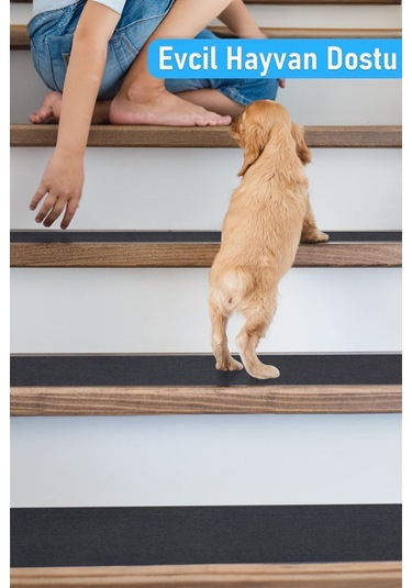 Halifleks Yapışkan Tabanlı Merdiven Basamak Paspası Rip Halı Kaymaz Tabanlı / Adet Olarak Satılır Null