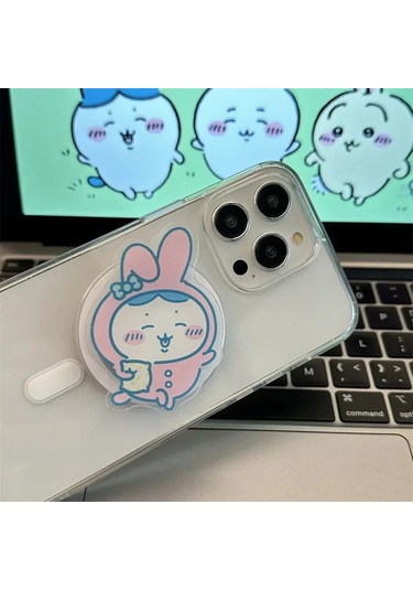 Goldenqian Ins Kore Sevimli Komik Karikatür Magsafe Manyetik Telefon Tutma Tok Standı Iphone 16 S25 Kablosuz Şarj Kutusu Katlanabilir Tutucu X X