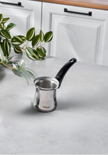 Hisar Atlantis 2 Kişilik Çelik Cezve Siyah