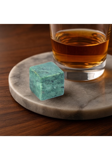 Perlotus Mermer Granit Viski Taşı 1 Adet Deneme Paketi Hediyelik Yedek Taş Yeşil