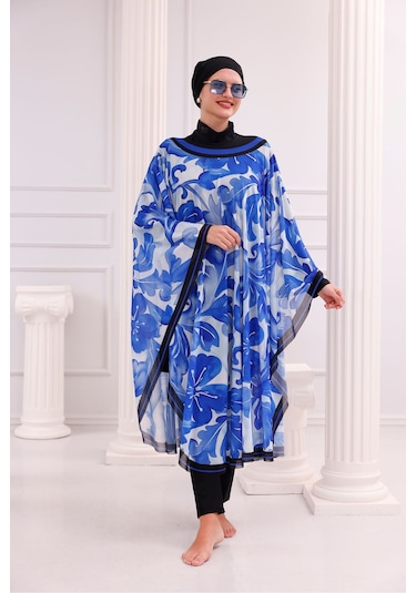 Tarzını Seç Kimono Pareo - Tesettür Pareo - Akdeniz Model 240x135 Cm Çok Renkli