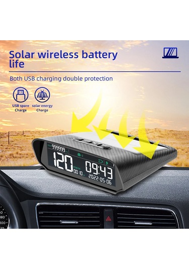 Monozone Güneş Enerjili Hız Ölçer Evrensel Gps Hız Göstergesi