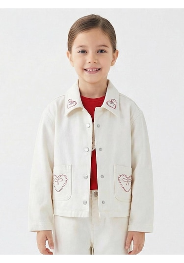 Xo Kids Kız Çocuk Ceket 4-13 Yaş 26146 KREM