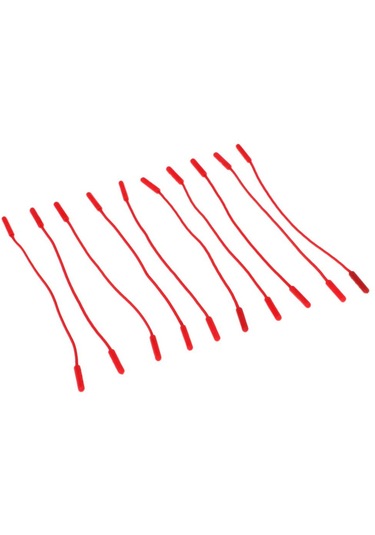 Homyl 10 Parça Fermuar Çekme Etiketleri Kordon Kırmızı Kırmızı