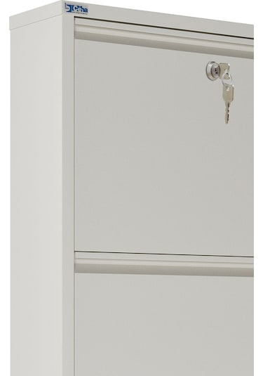 Ceha Kilitli 4'lü Metal Ayakkabılık Beyaz - K.AYK-4 /AB9010/KL