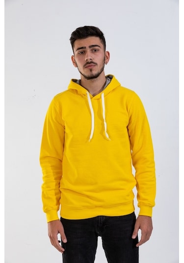 Rafcoll Ünisex Camel Kapşonlu Sweathırt Camel