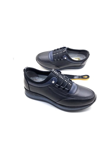 Derilax  Hakiki Deri Tam Ortopedik Erkek Ayakkabı Siyah