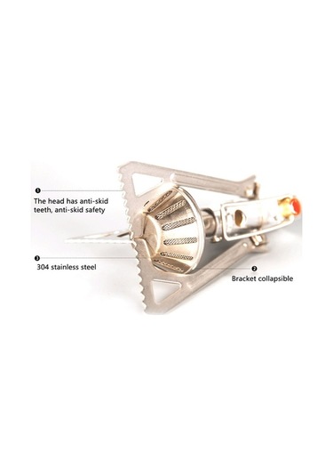 Novahub Açık Ocak Başlıkları Katlanabilir Kamp Ocakları Başlıkları Barbekü Pişirme Ocakları Başlıkları Açık Kamp Ocakları Gümüş, Kamp Yenilikleri Gümüş