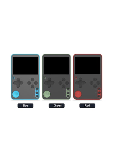 Vkemall K10 El Tipi Oyun Konsolu 2.4 İnç Renkli Ekran 500 Adet Klasik Oyun Dahil Yeşil