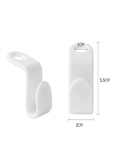 Çok Amaçlı Askı Çoklayıcı Kanca 10 Adet Askı Ahşap