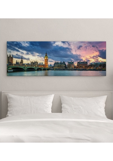 Bk Gift Yatak Odası Konseptli Panorama Kanvas Tablo 100X35Cm-1