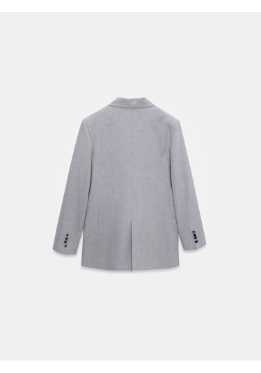 Dilvin 60783 Kruvaze Blazer Ceket-gri Gri