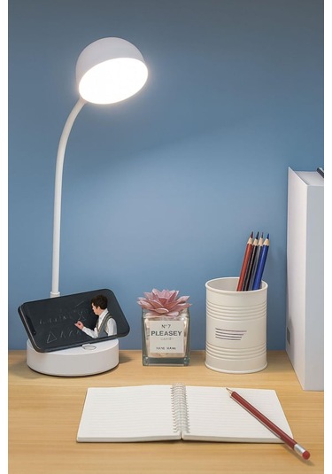 Petrıx 2008 Usb-c Şarjlı Dımerlı 20 Led 3 Renk Masa Lambası Beyaz