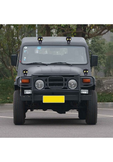 Suofeng Motorcycle Led Yardımcı Farları, 12-85v, Ip65 Su Geçirmez, Beyaz+sarı Işık, 2 Adet, Aluminyum Gövde, Kolay Kurulum