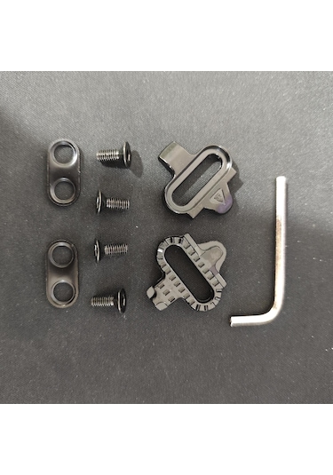 Geeroyoo Spd Uyumlu Evrensel Bisiklet Ayaklık Kilidi - Yol Ve Dağ Bisikletleri İçin Dayanıklı, Hafif Ve Kolay Kurulum Siyah Vida-siyah Yastık Çok Renkli