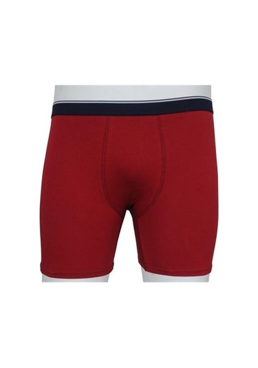 Starbattal Erkek Büyük Beden Likralı Uzun Paça Boxer 11906-230-bordo Bordo