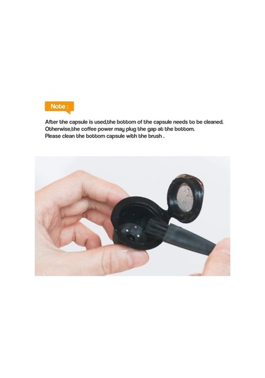 Metabagua 5 Adet Kahve Filtreleri Paslanmaz Çelik Makine Doldurulabilir Kahve Kapsülü Pod Damlatıcı Sepet Bardak Cafeteira 6ajoıl Siyah