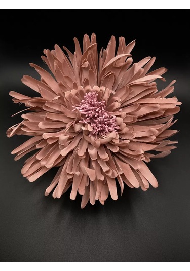 Amely Rid Kumaş Büyük Broş Toka "kore Pembesi Çiçeği" 196748677 Siyah