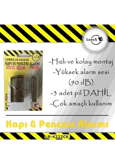 Lorex Lr-4222Ck Kablosuz Kapı Pencere Alarmı - Kahverengi