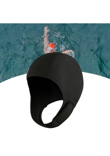 Suntek Scuba Diving Hood 2mm Neopren Dalış Wetsuit Sörf Siyah Siyah