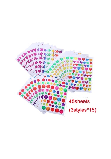 Çocuklar İçin Işıltılı Holografik Yuvarlak Nokta Kalp Yıldız Çıkartmalar Öğrenci Ödülleri Glitter Folyo Davranış Ödül Tablosu Dekorasyon Çıkartmaları Açık Gri