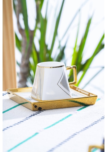 Rosemary 6 Kişilik Kahve Fincan Takımı - 90 Ml Renkli