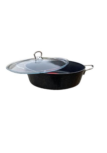 Fms Basık 24 Cm Granit Tencere Gri