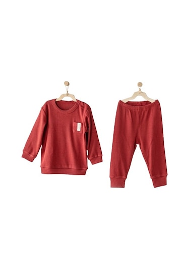 Andywawa AC23649 Modal 2li Bebek Takım Burgundy Bordo