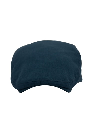 Şapkadan Lacivert Kasket Pamuklu London Flat Cap Şapka 45645dr56671