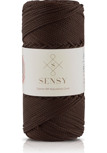 1.5 Mm - 100 Gr Polyester Makrome Ipi Kahverengi 150 M Polyester Makrome Ip Supla Ip Ve Çanta Ipi