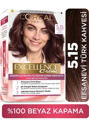 Loreal Excellence 5.15 Efsanevi Türk Kahvesi Saç Boyası (487776322)