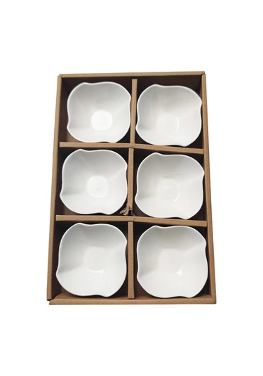 Lunext Beyaz Seramik Sosluk Seti 440008088 Soğuk Beyaz